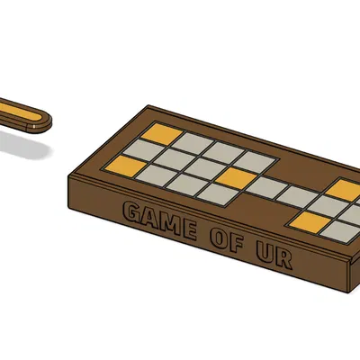 Royal GAME OF UR bản du lịch (chơi với LEGO tile 1x1)