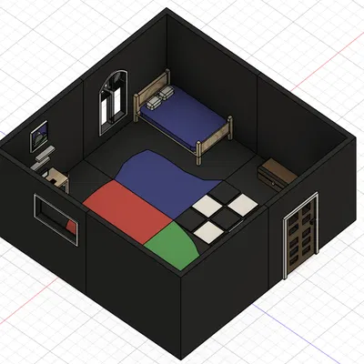 Diorama phòng ngủ của Gethin