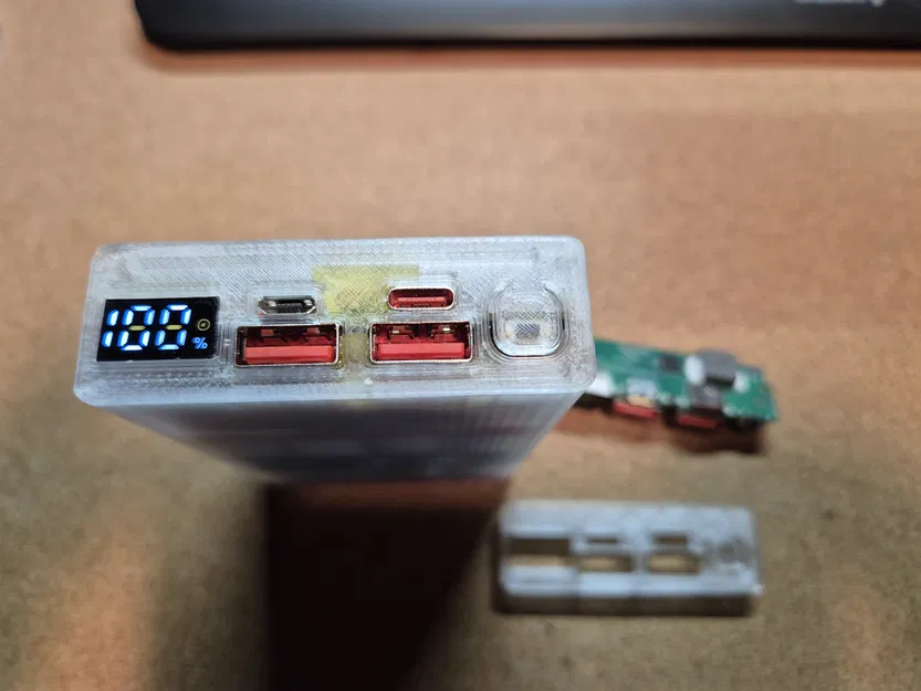 Vỏ Powerbank PD DIY 6800mAh cho 8× Cell 17350 (Làm dưới $5) - Image 2