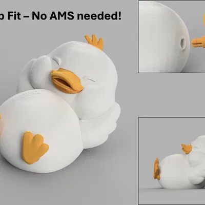 Vịt Dễ Thương Thư Giãn – Không cần AMS! Snap-fit!