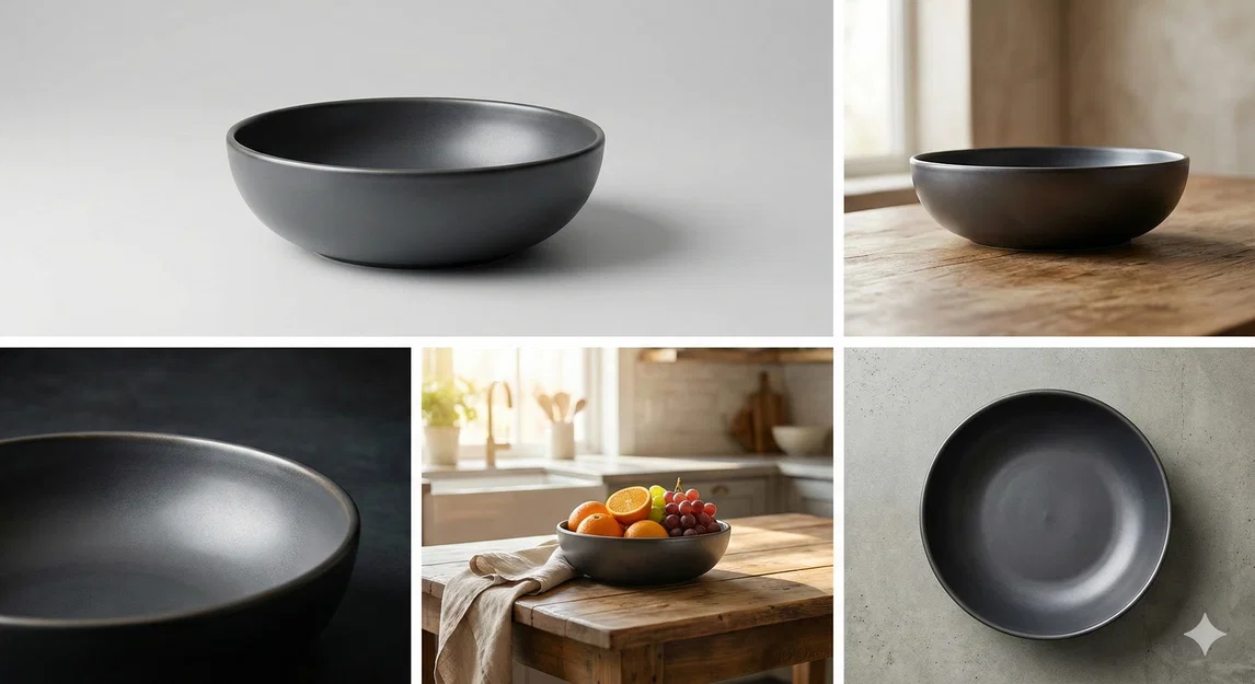 Tô đựng trái cây / Khay sắp xếp bàn làm việc (Fruit bowl / desk organizer) - Image 1