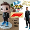 George Russell FUNKO POP! (F1) – Figure đua xe để tự sơn & dán sticker - Thumbnail 1
