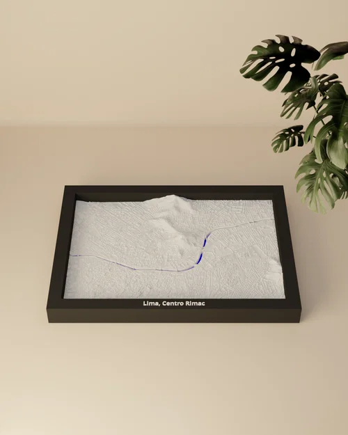Lima, Centro Rimac, Peru - 3D Miniature (Mô hình địa hình in 3D) - Image 2