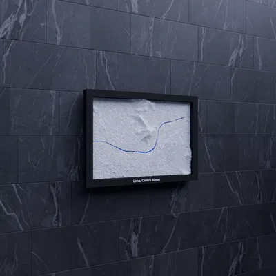 Lima, Centro Rimac, Peru - 3D Miniature (Mô hình địa hình in 3D)