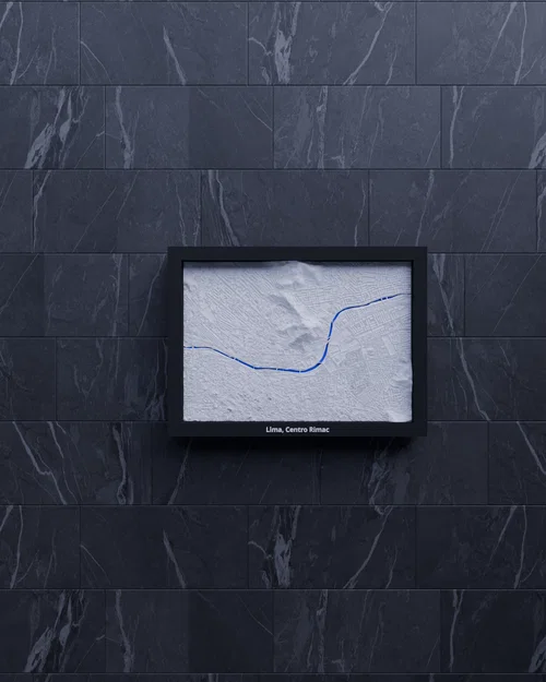 Lima, Centro Rimac, Peru - 3D Miniature (Mô hình địa hình in 3D) - Image 4