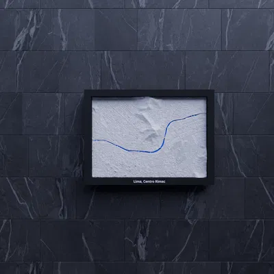 Lima, Centro Rimac, Peru - 3D Miniature (Mô hình địa hình in 3D)