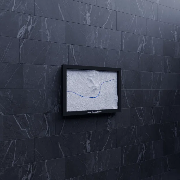 Lima, Centro Rimac, Peru - 3D Miniature (Mô hình địa hình in 3D) - Image 6