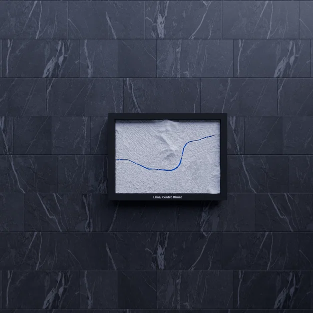 Lima, Centro Rimac, Peru - 3D Miniature (Mô hình địa hình in 3D) - Image 7