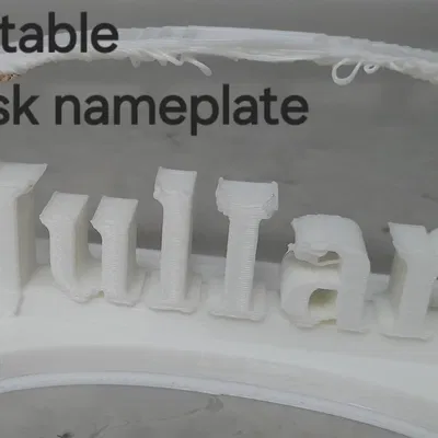 Bảng Tên Để Bàn Có Thể Chỉnh Sửa (Editable Desk Nameplate)