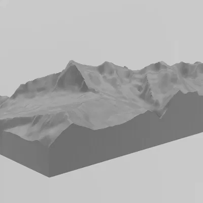 Mô Hình Địa Hình - Dãy Núi Eiger, Mönch & Jungfrau