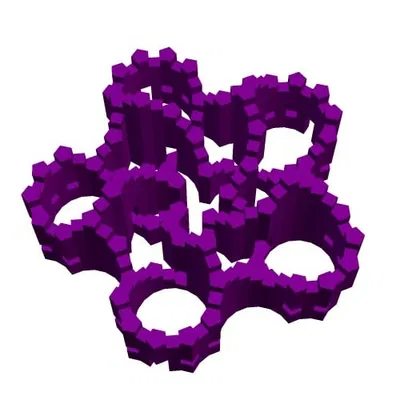 Pháo Đài Pentafoil Tím 1