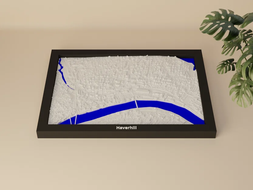 Haverhill, Hoa Kỳ - Miniature 3D địa hình - Image 1