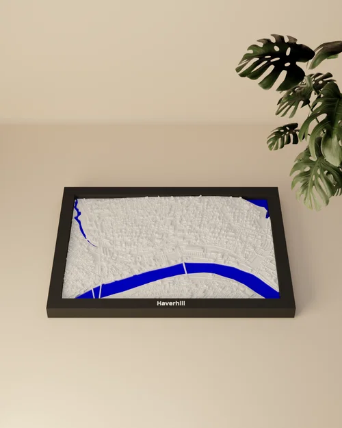 Haverhill, Hoa Kỳ - Miniature 3D địa hình - Image 3