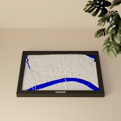 Haverhill, Hoa Kỳ - Miniature 3D địa hình