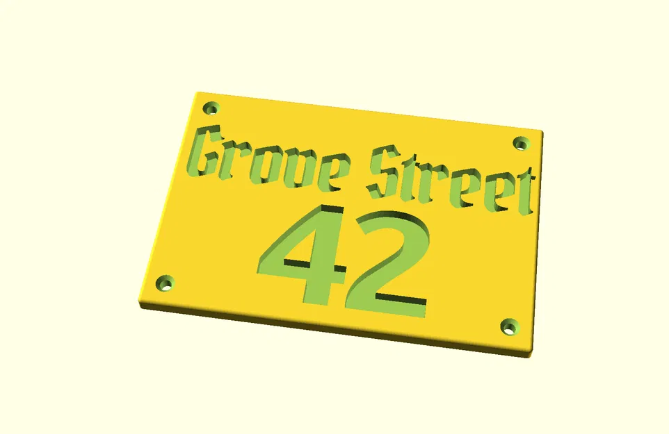 Bảng số nhà tham số (Parametric) tùy biến - Image 1