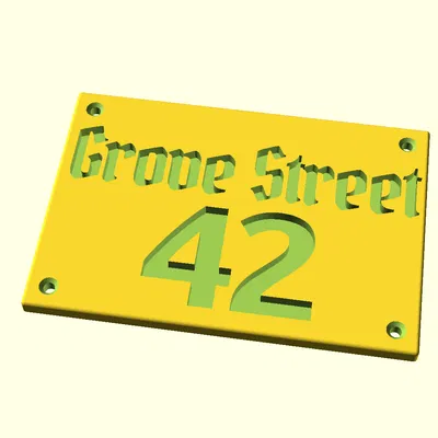 Bảng số nhà tham số (Parametric) tùy biến