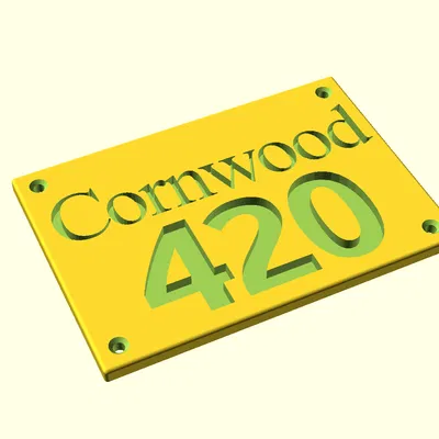 Bảng số nhà tham số (Parametric) tùy biến