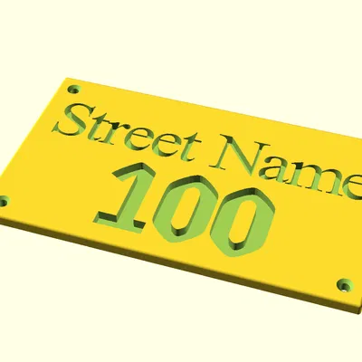 Bảng số nhà tham số (Parametric) tùy biến