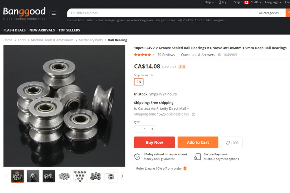 Bộ dẫn filament dùng vòng bi cho nhôm định hình 2020 (2020 extrusion) - Image 5