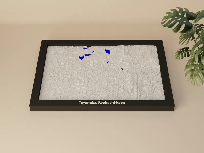 Toyonaka, Ryokuchi-koen, Japan - Mô hình thu nhỏ 3D - Image 1