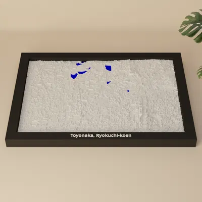 Toyonaka, Ryokuchi-koen, Japan - Mô hình thu nhỏ 3D