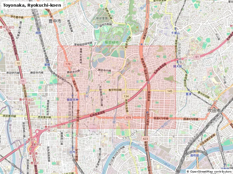 Toyonaka, Ryokuchi-koen, Japan - Mô hình thu nhỏ 3D - Image 8