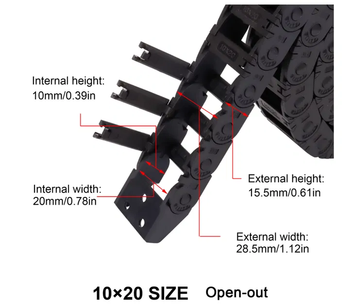 Neptune 3 Pro - Xích Dẫn Cáp Trục Z (Z-axis Cable Chain) - Image 3