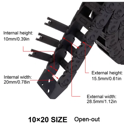 Neptune 3 Pro - Xích Dẫn Cáp Trục Z (Z-axis Cable Chain)