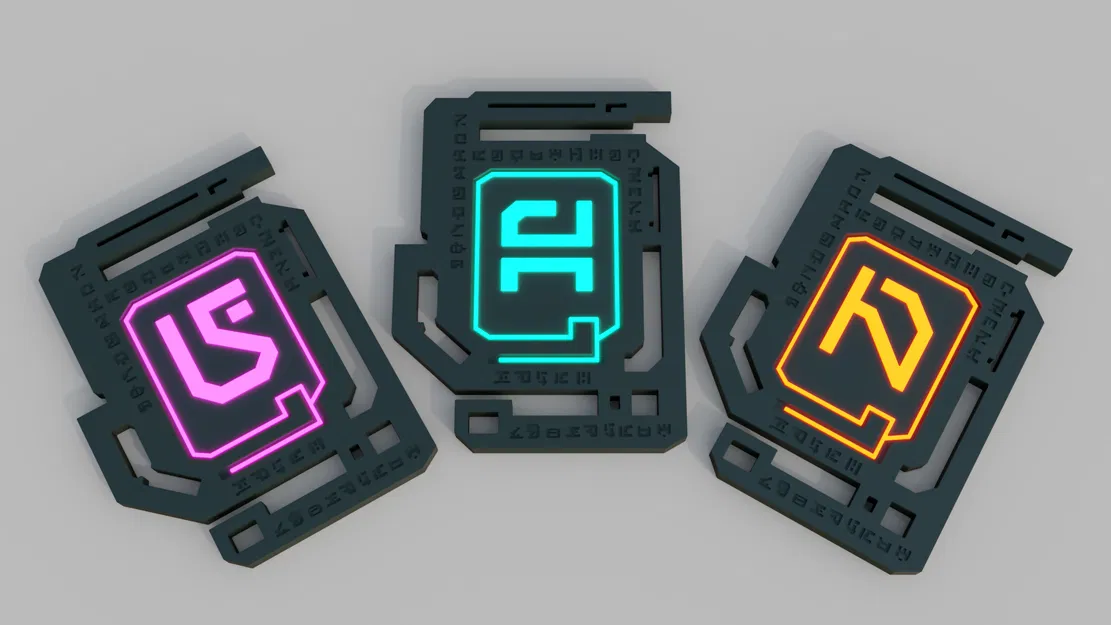 Subnautica Alien Tablets – Tablet của Precursor (2 phần, in 2 màu) - Image 1