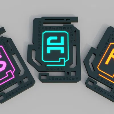 Subnautica Alien Tablets – Tablet của Precursor (2 phần, in 2 màu)