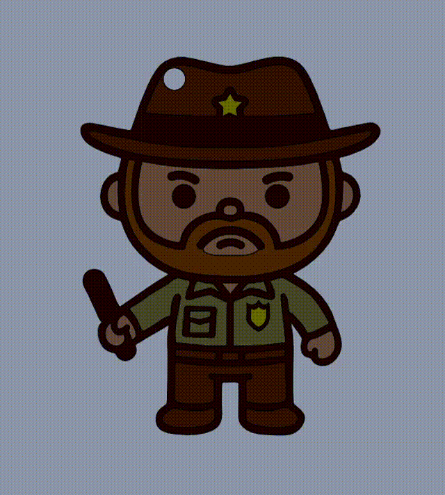 Stranger Things Jim Hopper - Móc khóa - Thumbnail 1