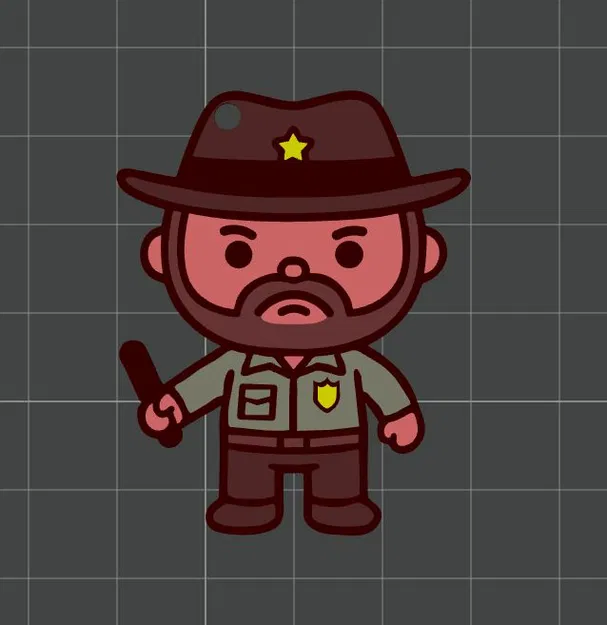 Stranger Things Jim Hopper - Móc khóa - Image 2