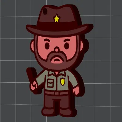 Stranger Things Jim Hopper - Móc khóa