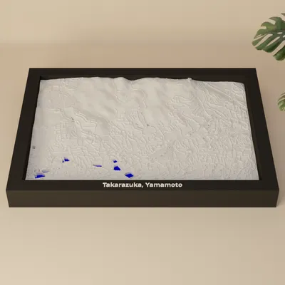 Takarazuka, Yamamoto, Japan - 3D Miniature (Mô hình địa hình thu nhỏ 3D)