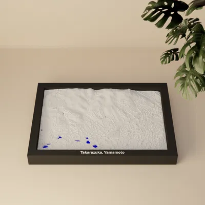 Takarazuka, Yamamoto, Japan - 3D Miniature (Mô hình địa hình thu nhỏ 3D)