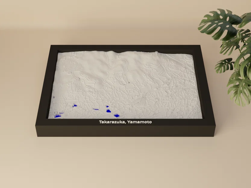 Takarazuka, Yamamoto, Japan - 3D Miniature (Mô hình địa hình thu nhỏ 3D) - Image 3