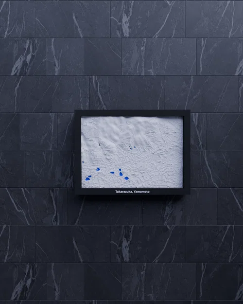 Takarazuka, Yamamoto, Japan - 3D Miniature (Mô hình địa hình thu nhỏ 3D) - Image 5