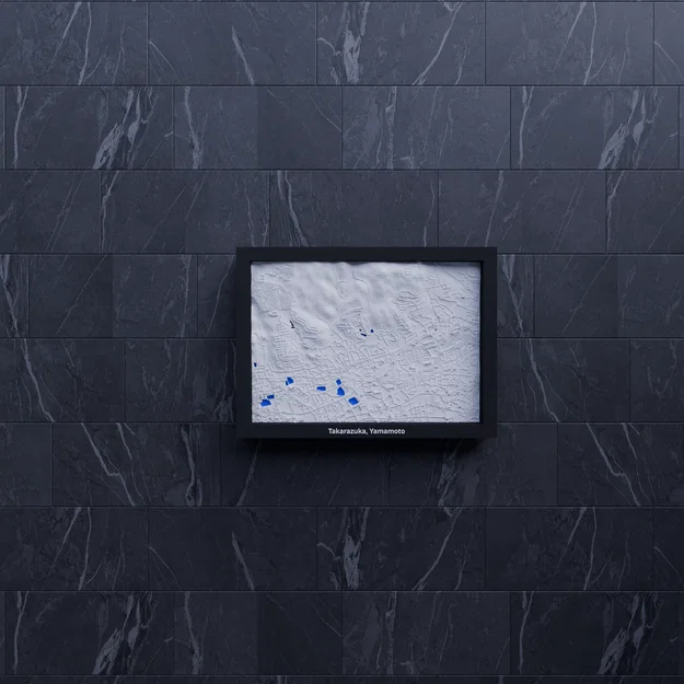 Takarazuka, Yamamoto, Japan - 3D Miniature (Mô hình địa hình thu nhỏ 3D) - Image 7