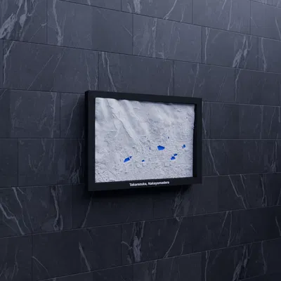 Takarazuka, Nakayamadera (Nhật Bản) - Bản thu nhỏ 3D địa hình