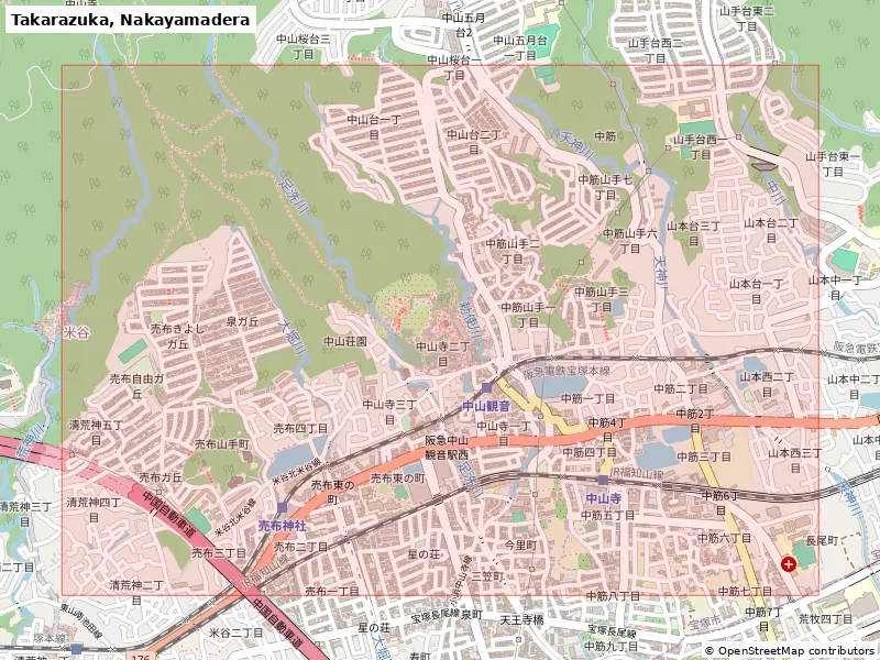 Takarazuka, Nakayamadera (Nhật Bản) - Bản thu nhỏ 3D địa hình - Image 8