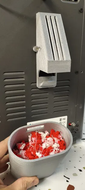 Máng Poop Chute kèm thùng hứng tháo rời cho Flashforge AD5X - Image 1