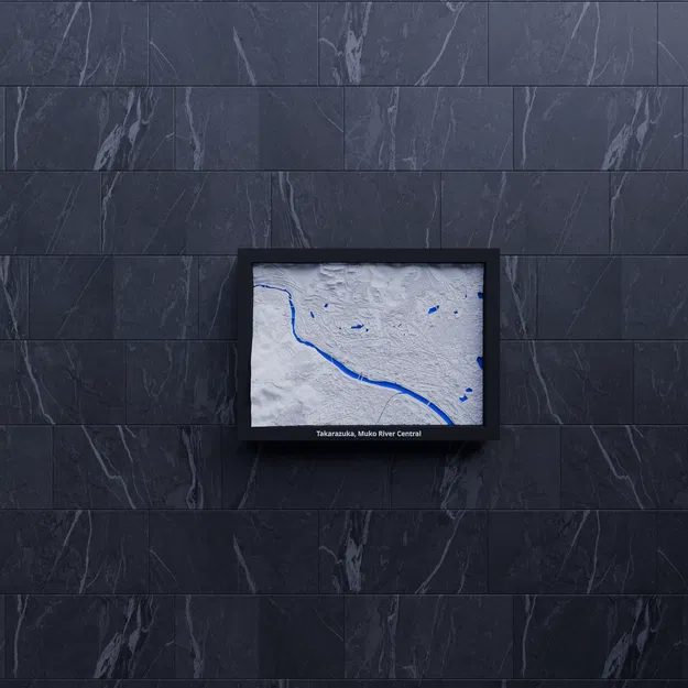 Takarazuka, Muko River Central, Japan - 3D Miniature - Image 7