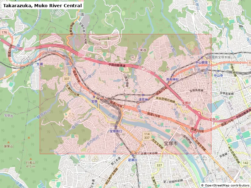 Takarazuka, Muko River Central, Japan - 3D Miniature - Image 8