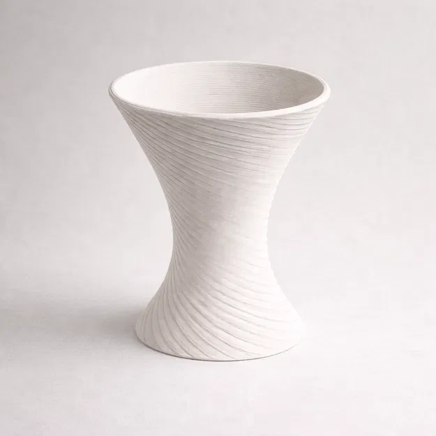 Aether 01 — Bình Hoa Xoắn Ốc Phong Cách Gallery - Image 2