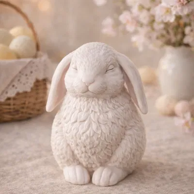 Tượng Thỏ Phục Sinh – Mẫu Trang Trí Mùa Xuân Chi Tiết In 3D