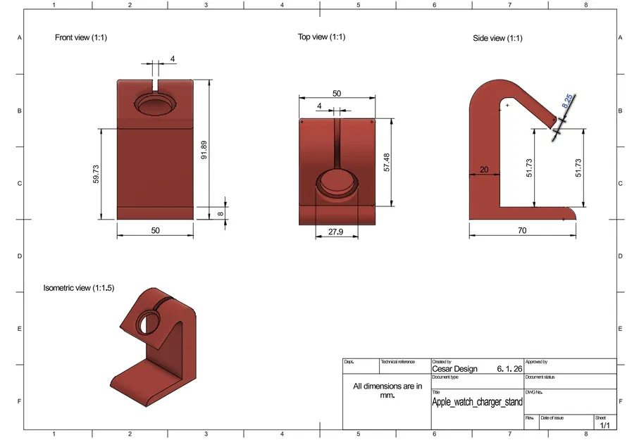 Đế sạc Apple Watch (Apple Watch Charger Stand) - Image 6