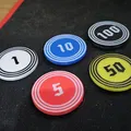 Chip poker tham số và khay đựng (Parametric poker chips and holder) - Thumbnail 1