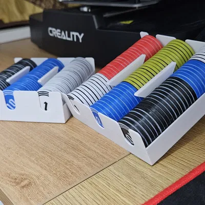 Chip poker tham số và khay đựng (Parametric poker chips and holder)