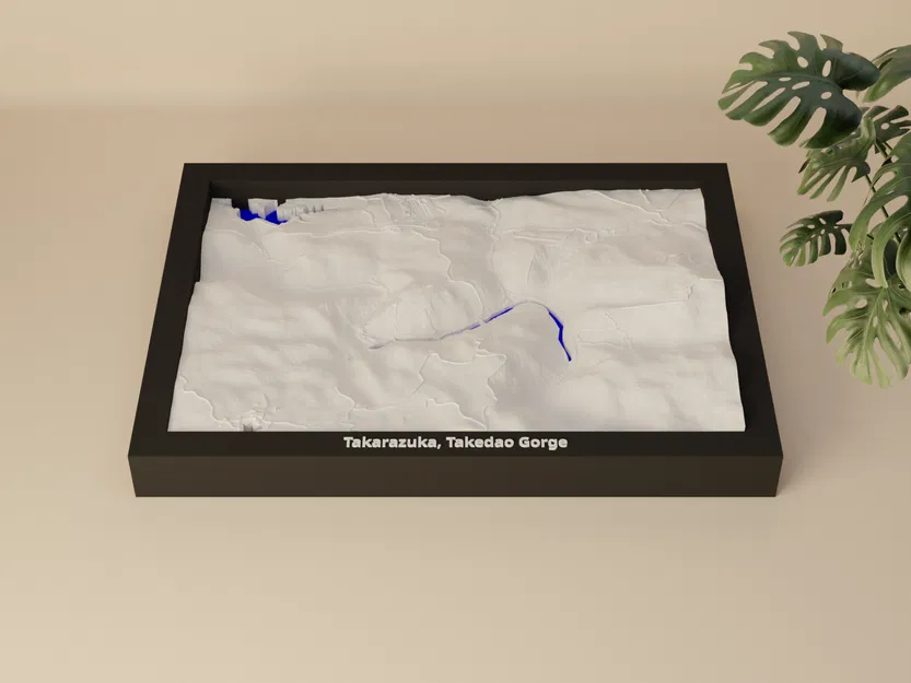 Mô hình thu nhỏ 3D Takarazuka, Takedao Gorge, Nhật Bản - Image 1