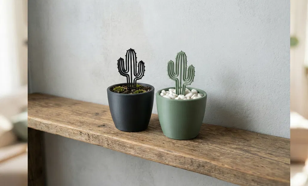 Cọc Cắm Xương Rồng Hiện Đại - Decor Cây Tối Giản - Image 2